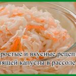 Самые простые и вкусные рецепты соленой хрустящей капусты в рассоле на зиму