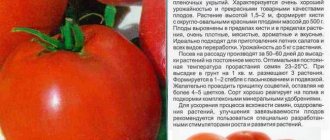 Вкусовые характеристики